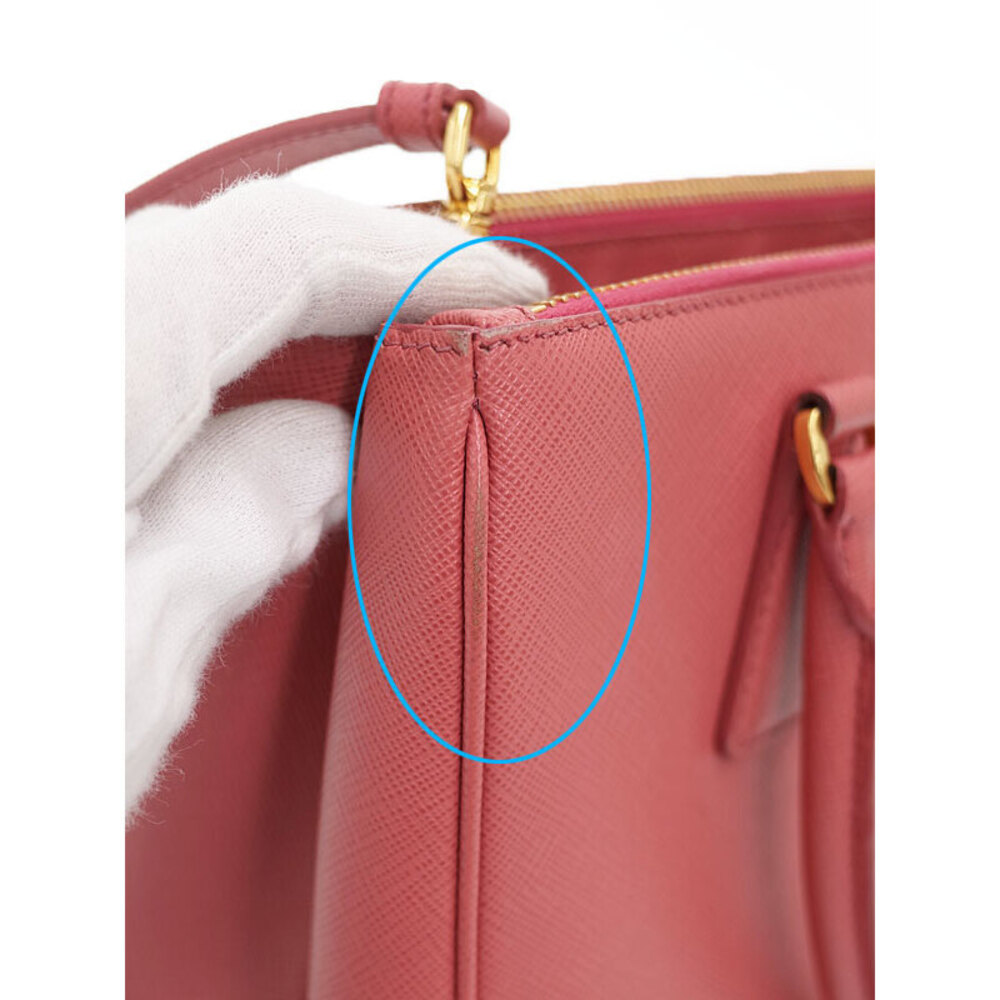 Prada Saffiano leather Galleria double zip 2way tote Shoulder bag - Picture 7 of 9